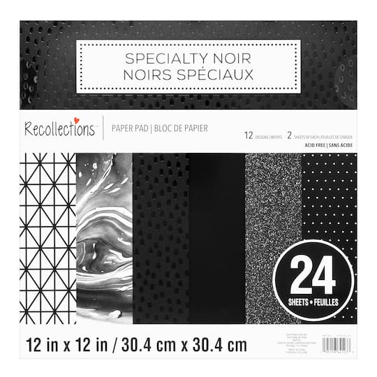 Specialty Black Paper Pad by Recollections™